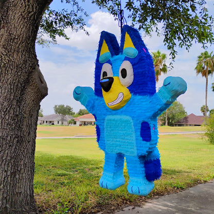 GIANT 58" Double-Chambered Blue Dog Pinata