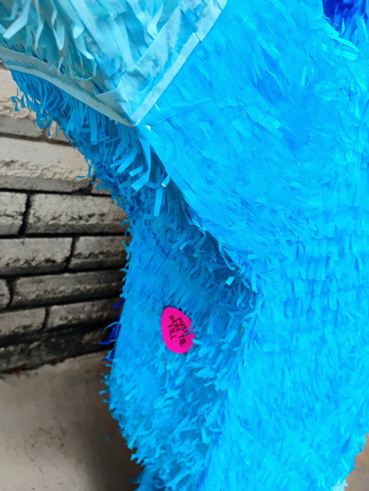 GIANT 58" Double-Chambered Blue Dog Pinata